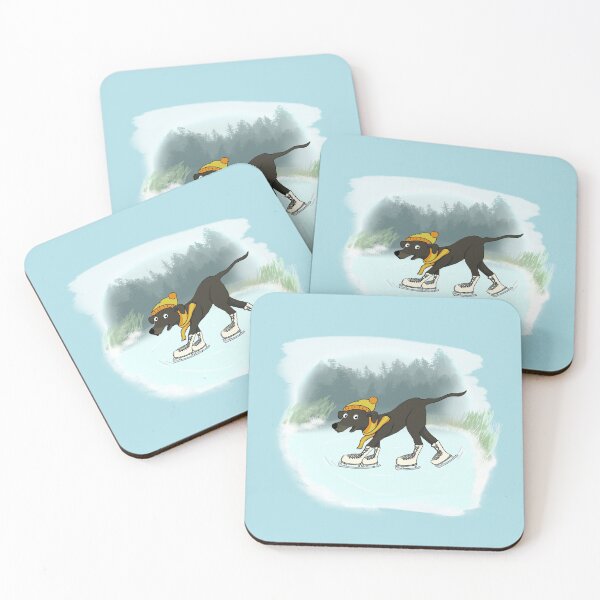 Item preview, Cute dog ice skating - Winter Special - designed and sold by Krakill.