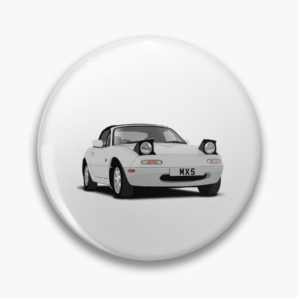 Artikelvorschau, Mazda MX5 Eunos Silber Roadster entworfen und verkauft von Hamilton illustrations.