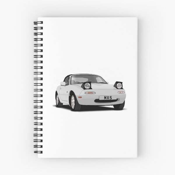 Aperçu de l'œuvre Mazda MX5 Eunos Silver Roadster créée et vendue par Hamilton illustrations.
