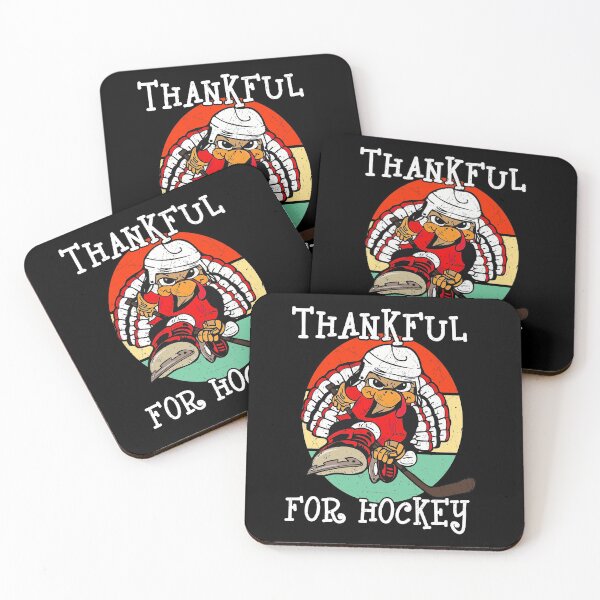 Item preview, Vintage Thankful For Hockey Turkey Player Thanksgiving designed and sold by abiabo.