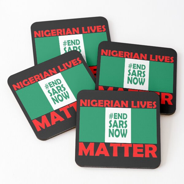 Item preview, End SARS - Nigerian Lives Matter designed and sold by AJ-DesignCo.