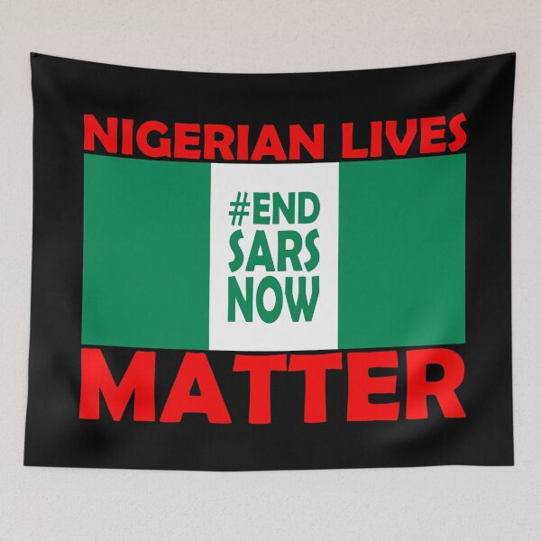 Item preview, End SARS - Nigerian Lives Matter designed and sold by AJ-DesignCo.