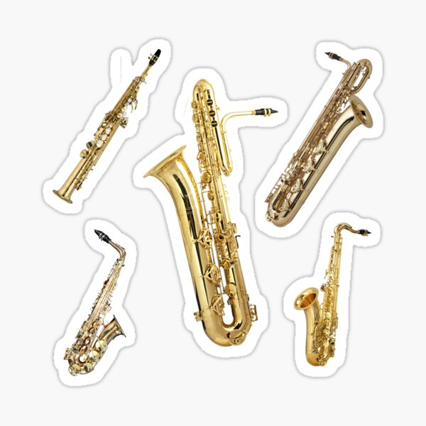 Item preview, Saxophone Sticker Pack designed and sold by SnazzyMusician.