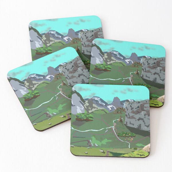 Item preview, Mountains and Cliffs designed and sold by sandelswagger.