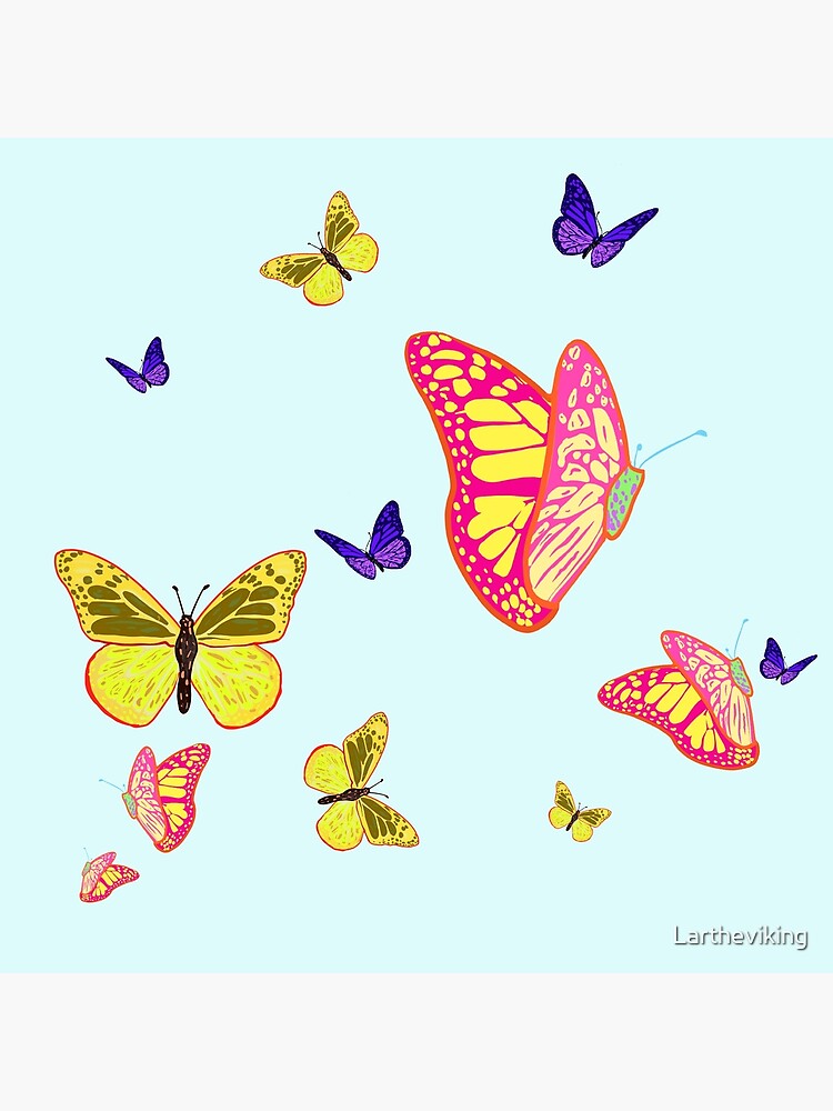 Poster Flying butterfly 
