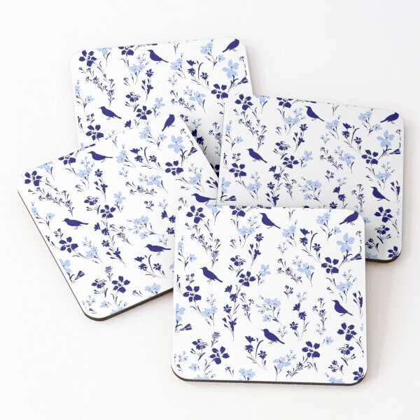 Item preview, BLUE FLOWERS AND BIRDS PATTERN  designed and sold by Joseph Narob.