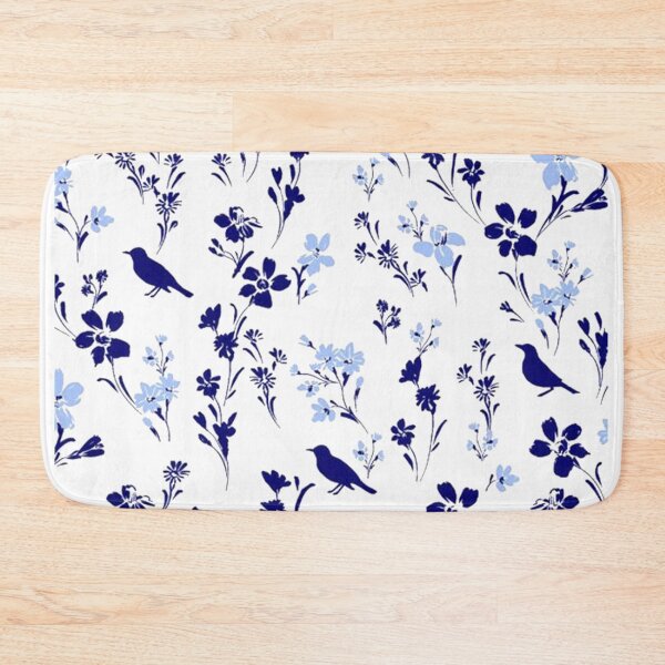 Item preview, BLUE FLOWERS AND BIRDS PATTERN  designed and sold by Joseph Narob.