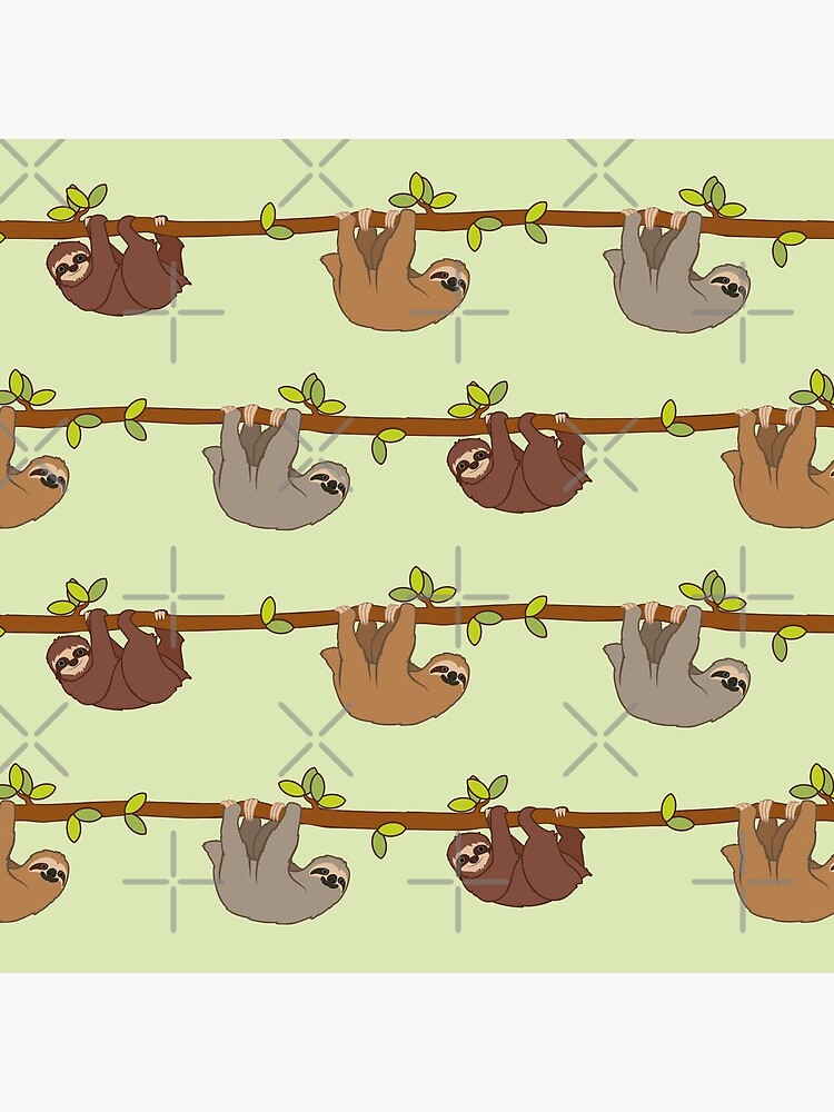 Sloths emoji pattern by Eenig