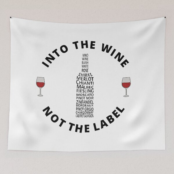 Item preview, Into the Wine Not the Label - Wine Varieties In A Bottle Shape designed and sold by molamode.