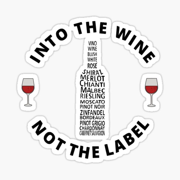 Artikel-Vorschau von Rein in den Wein, nicht ins Etikett - Weinsorten in Flaschenform, designt und verkauft von molamode.