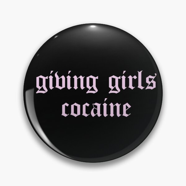 Item preview, giving girls cocaine pale pink Gothic lettering  designed and sold by breaker160.