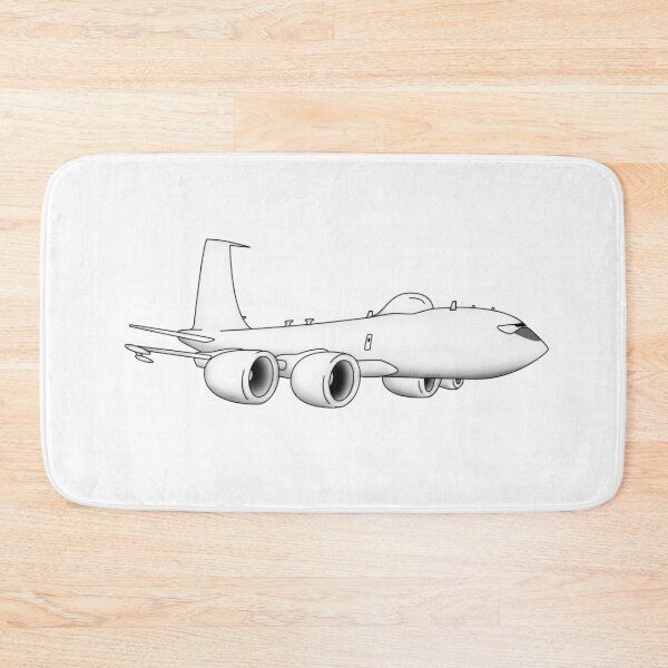 Item preview, E-6 Mercury TACAMO Military Jet Aircraft Cartoon Illustration designed and sold by hobrath.