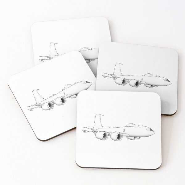 Item preview, E-6 Mercury TACAMO Military Jet Aircraft Cartoon Illustration designed and sold by hobrath.