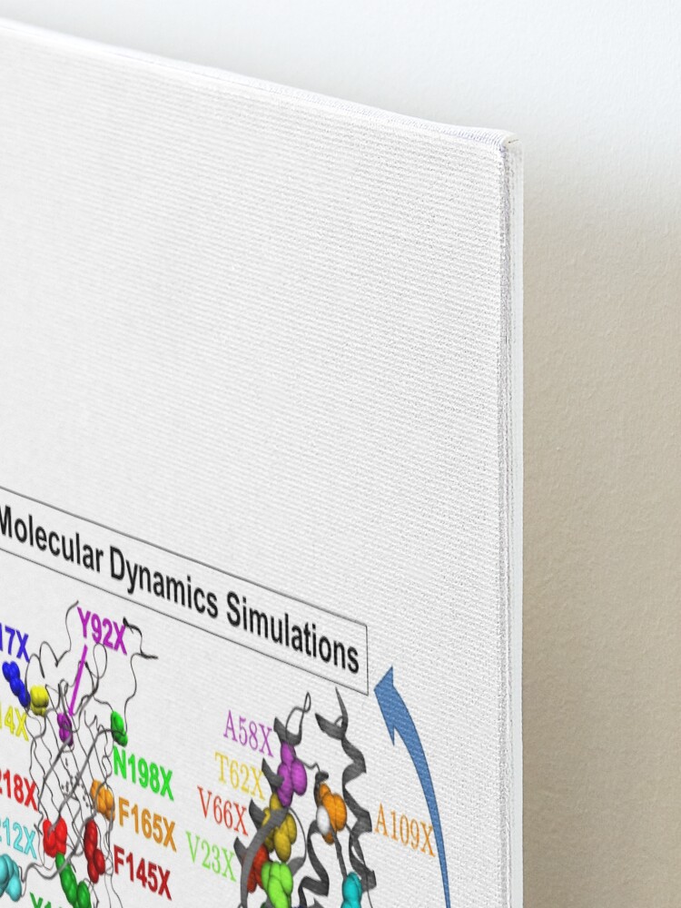 Alternate view of Molecular Dynamics Simulation Mounted Print