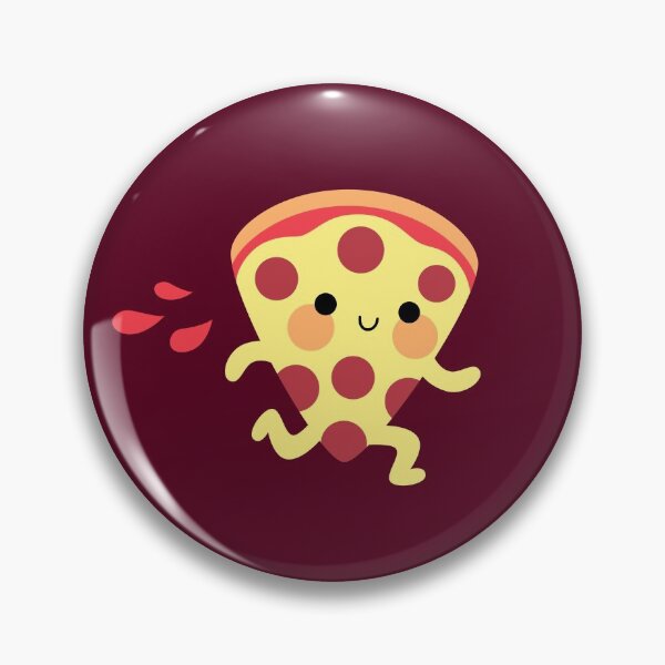 Item preview, Cute running pizza slice designed and sold by Petits Pixels.