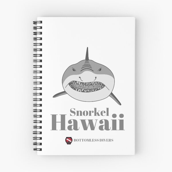Item preview, Snorkel Hawaii Shark Face with Grey Font designed and sold by BottomlessDiver.