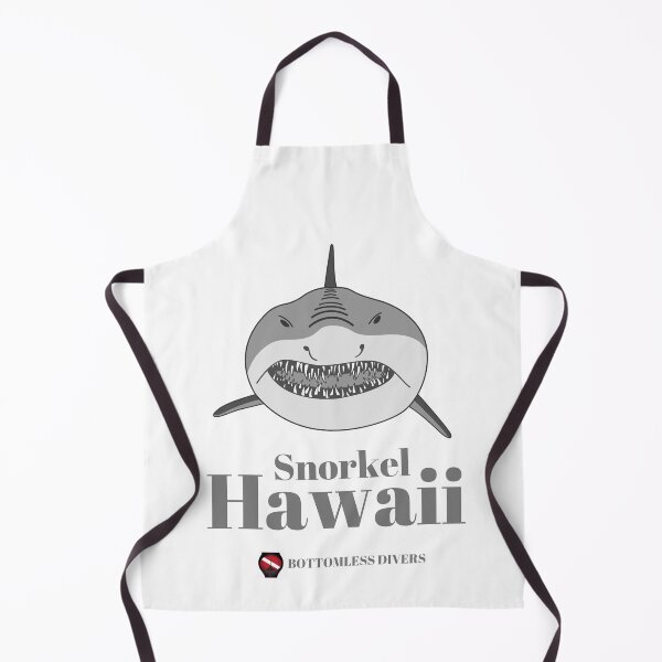 Item preview, Snorkel Hawaii Shark Face with Grey Font designed and sold by BottomlessDiver.