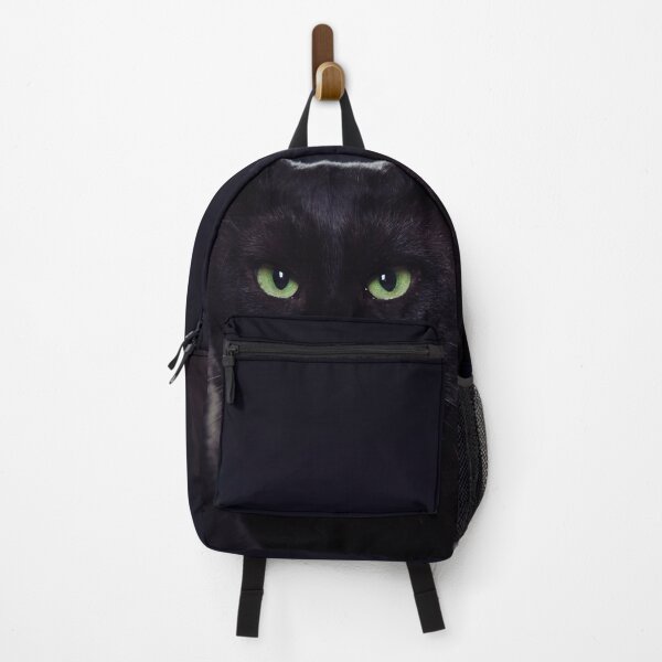 Item preview, Cute black cat with green eyes and fierce look art photo print designed and sold by MaximImages .com Exquisite Arts.