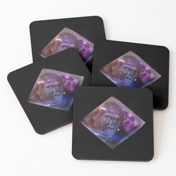 Item preview, Space Monkey Gorilla Starry Sky As Background designed and sold by Paulina Vanlife.