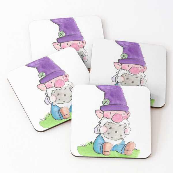 Item preview, Cute Gnome Eating A Big Cookie designed and sold by TheInkAlchemyst.