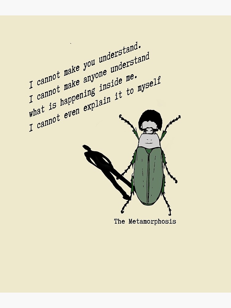 Impression Sur Toile Citation De Franz Kafka Sur La Metamorphose Par Deadwriters Redbubble