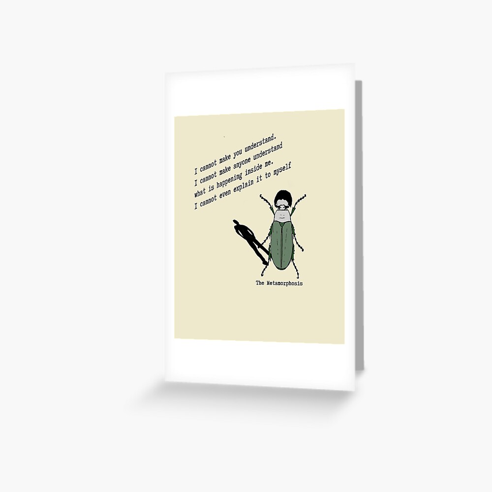 Impression Artistique Citation De Franz Kafka Sur La Metamorphose Par Deadwriters Redbubble