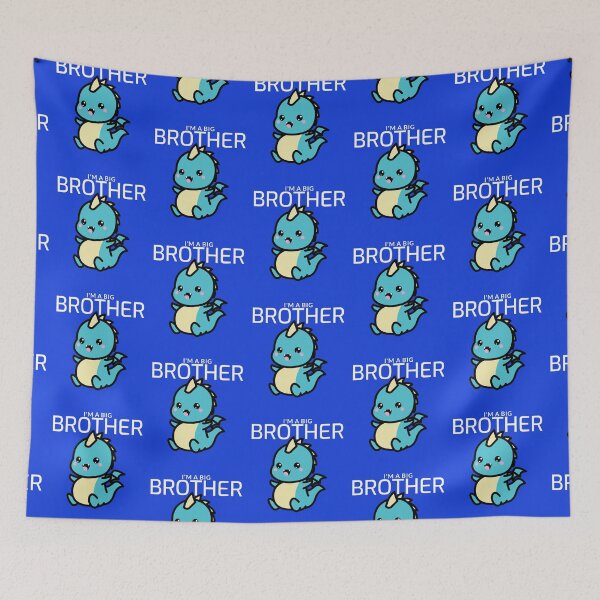 Item preview, I'm a Big Brother, Gift for New Brother, New Baby Gift, Cute Brother Dragon designed and sold by sableandshadow.