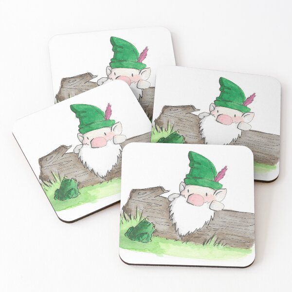 Item preview, Gnome and His Frog Friend Jared  designed and sold by TheInkAlchemyst.