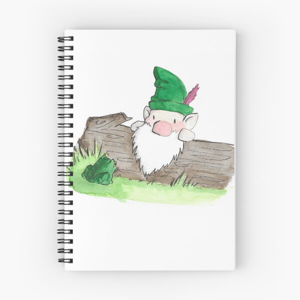 Item preview, Gnome and His Frog Friend Jared  designed and sold by TheInkAlchemyst.