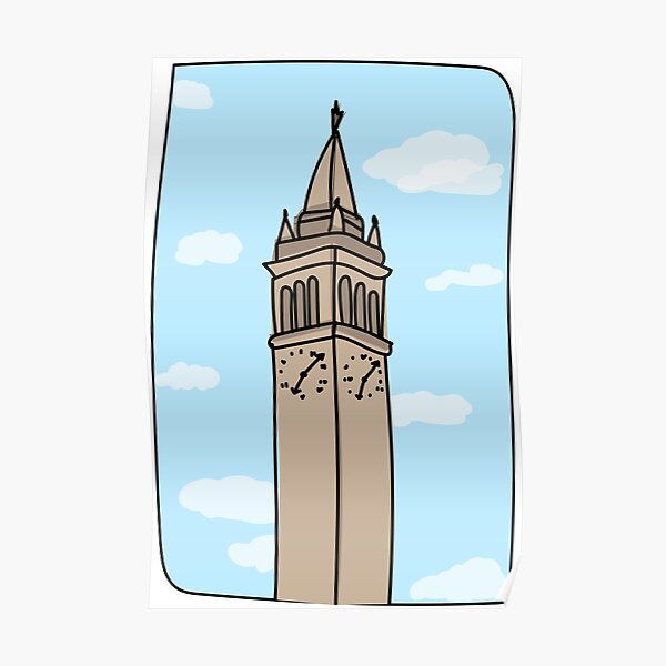 sketchy campanile Poster