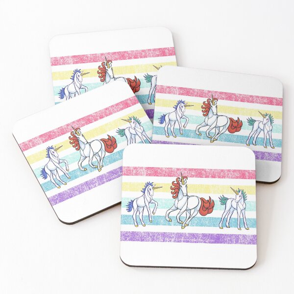 Item preview, Rainbow Unicorn Trio — Dancing Uniquorns Illustration series designed and sold by Melanie Test.