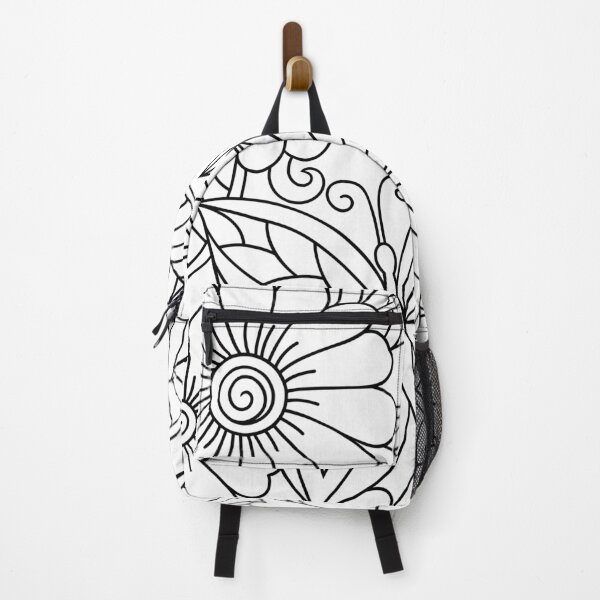 Item preview, Outline round floral pattern designed and sold by kalud-zoldyck.