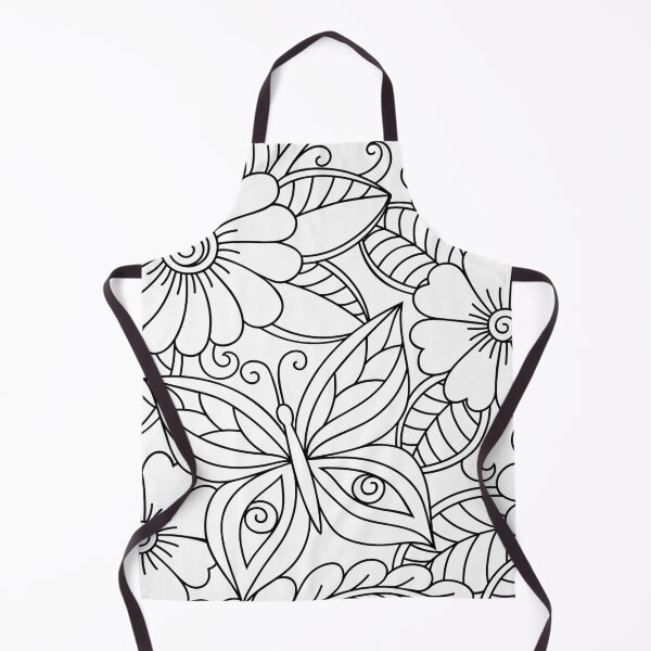 Item preview, Outline round floral pattern designed and sold by kalud-zoldyck.