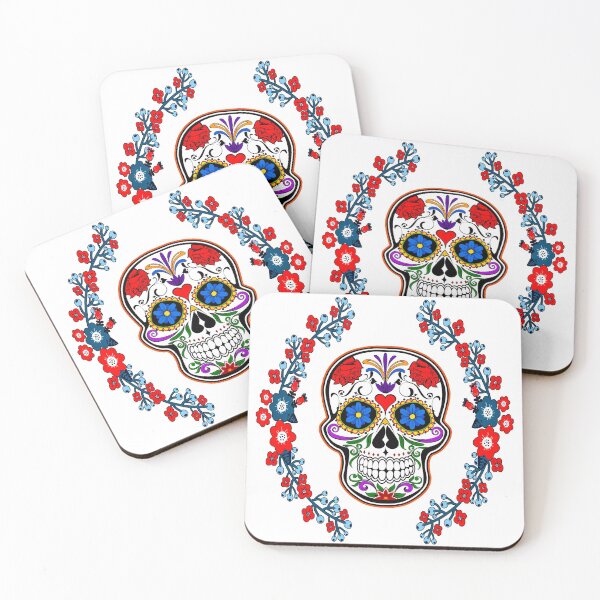 Item preview, Beautiful and Scary Skull with Flowers designed and sold by Shekevara.