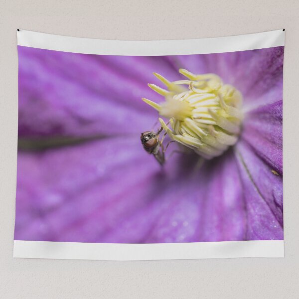 Item preview, hoverfly  and clematis designed and sold by chanonry.