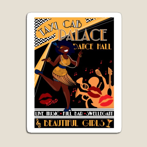 Deco Dance Hall Magnet