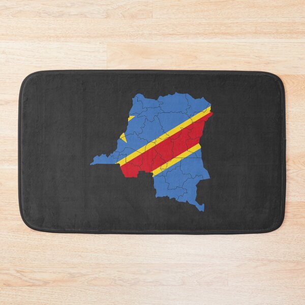 Item preview, Democratic Republic of Congo Flag Map with regions designed and sold by Alo.