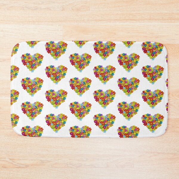 Item preview, Multicolored Floral Heart Merchandise designed and sold by cindyfordyce.