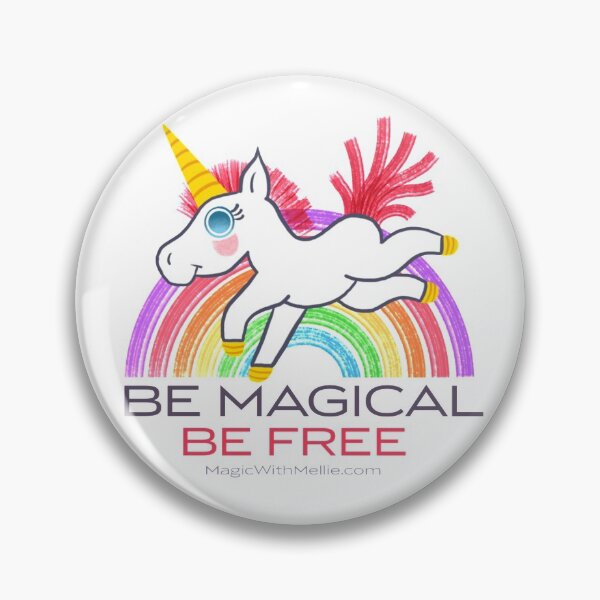 Item preview, Be Magical, Be Free — Rainbow Unicorn Cuties Illustration series designed and sold by Melanie Test.