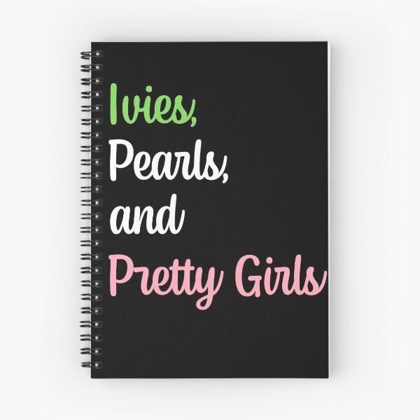 Item preview, AKA Inspired Ivies, Pearls, and Pretty Girls Spiral Notebook designed and sold by lmcgee1908.