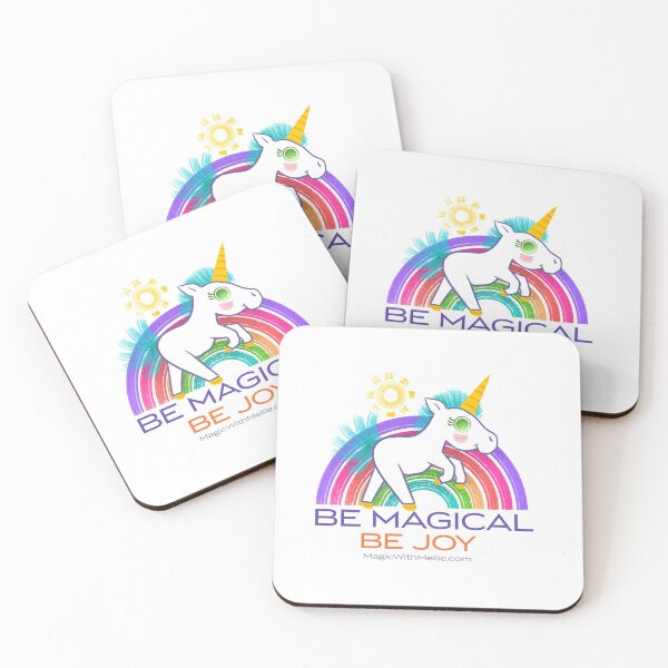 Item preview, Be Magical, Be Joy — Rainbow Unicorn Cuties Illustration series designed and sold by Melanie Test.