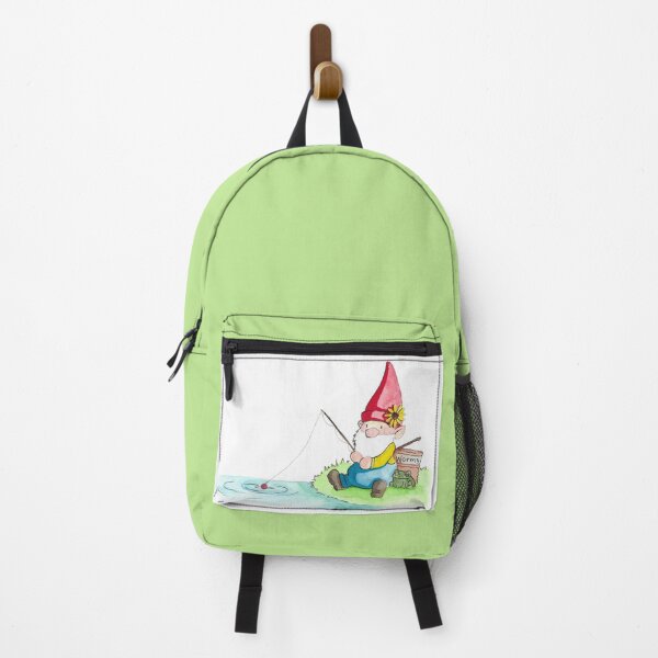 Item preview, Gnorm The Gnome Fishing With His Frog Friend Jared designed and sold by TheInkAlchemyst.