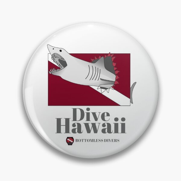 Item preview, Dive Hawaii Mako Shark with Grey Font designed and sold by BottomlessDiver.