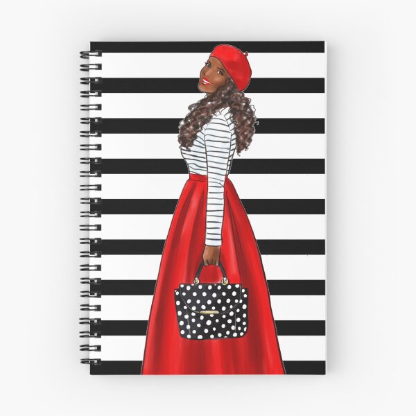 Item preview, Delta Inspired African American Woman Spiral Notebook designed and sold by lmcgee1908.