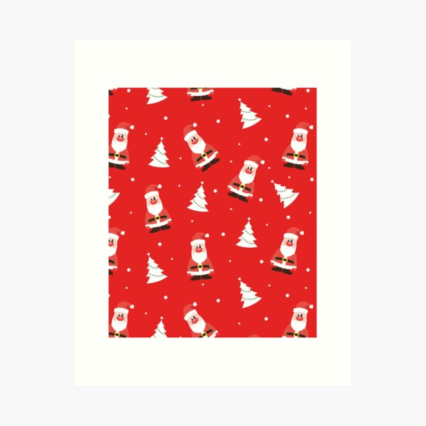 Item preview, santa xmas patterns in quarantine designed and sold by RB-Store.