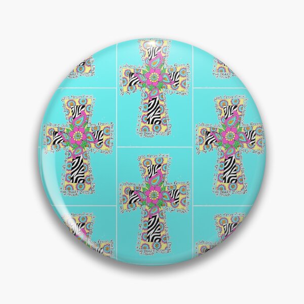 Item preview, Pretty Floral Cross Merchandise designed and sold by cindyfordyce.