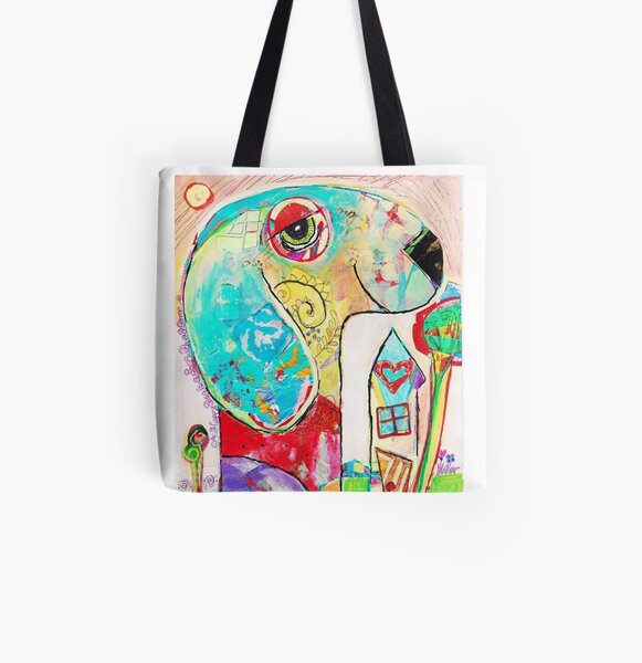 Happy Dog is a Dog with a Home All Over Print Tote Bag
