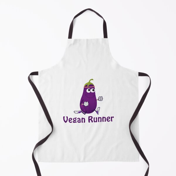 Item preview, Vegan Runne Funny Running Eggplant designed and sold by Hedgie Designs.