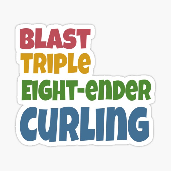 "Curling Sport Gifts Fan Team Gift Idea Men Women" Sticker by