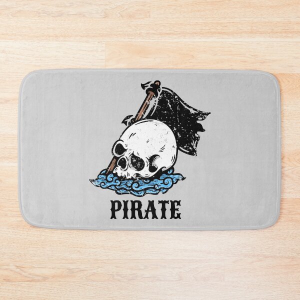 Item preview, Vintage Pirate Skull Sea and Flag designed and sold by TamGustam.